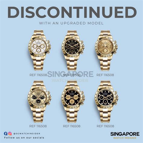 discontinued rolex models|rolex off catalogue 2023.